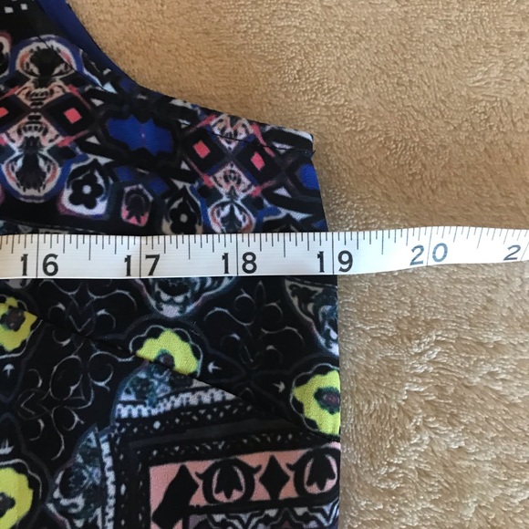 Willi Smith Casual Sleeveless Multicolor Zip Dress - Size 8 - Picture 7 of 8